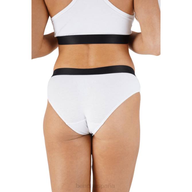 vestir Bench mujer conjunto de top corto y braguita amaya 8HRJ142 blanco