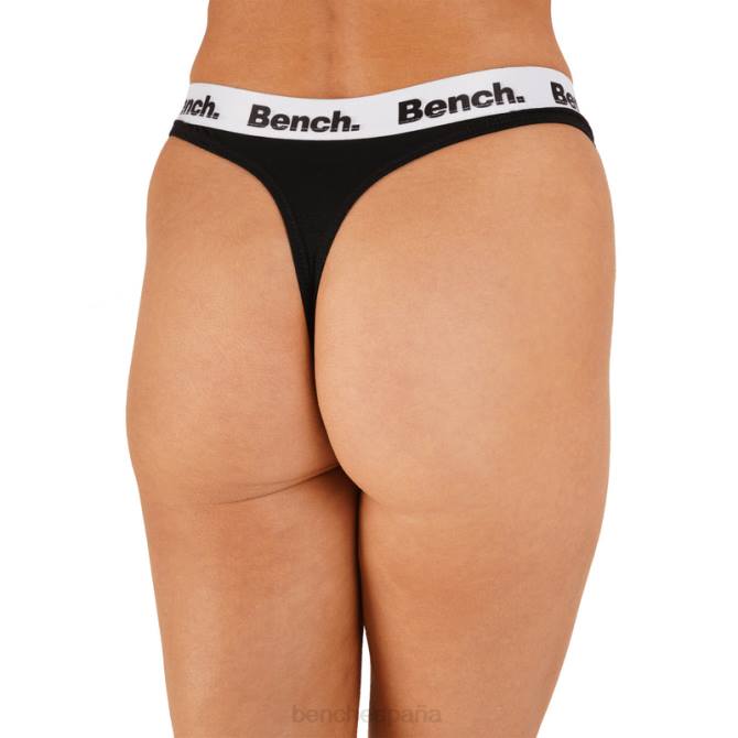 vestir Bench mujer shanice paquete de 3 tangas 8HRJ145 negro