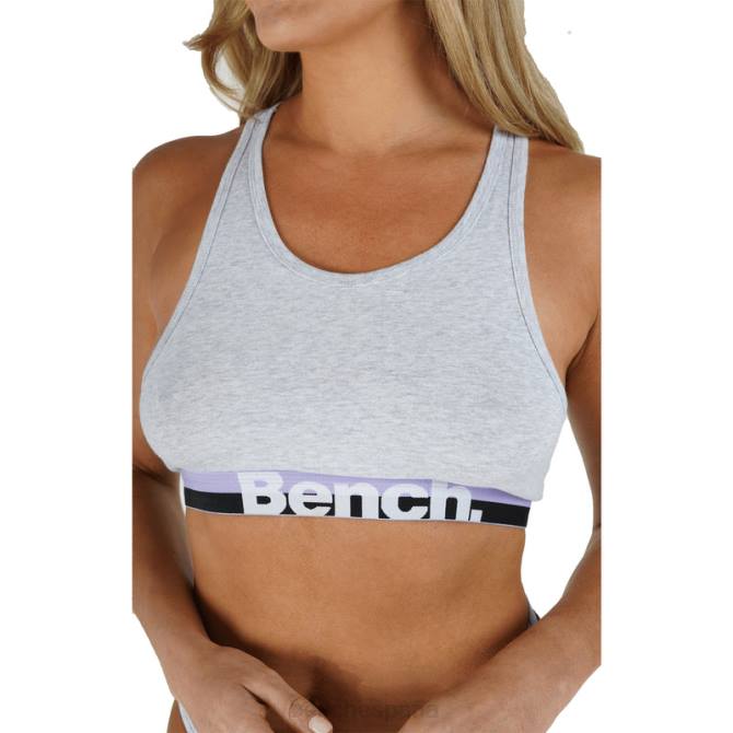 vestir Bench mujer top corto y braguita sienna 8HRJ144 gris marga