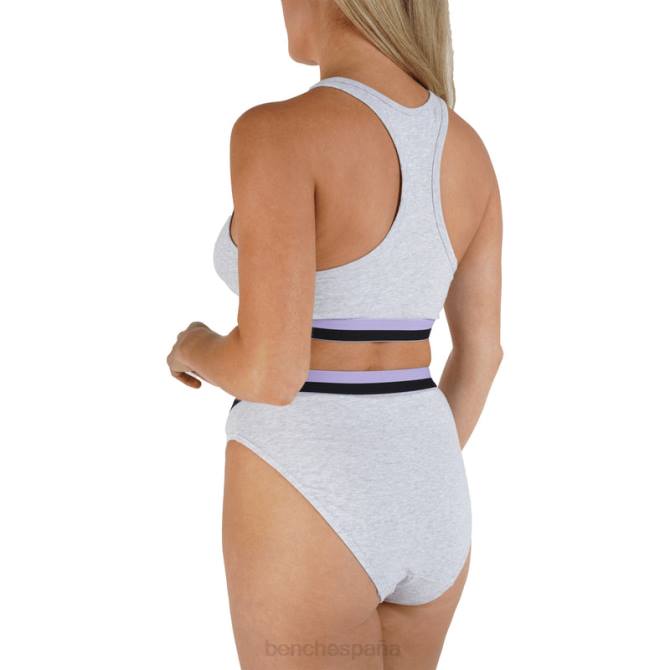 vestir Bench mujer top corto y braguita sienna 8HRJ144 gris marga