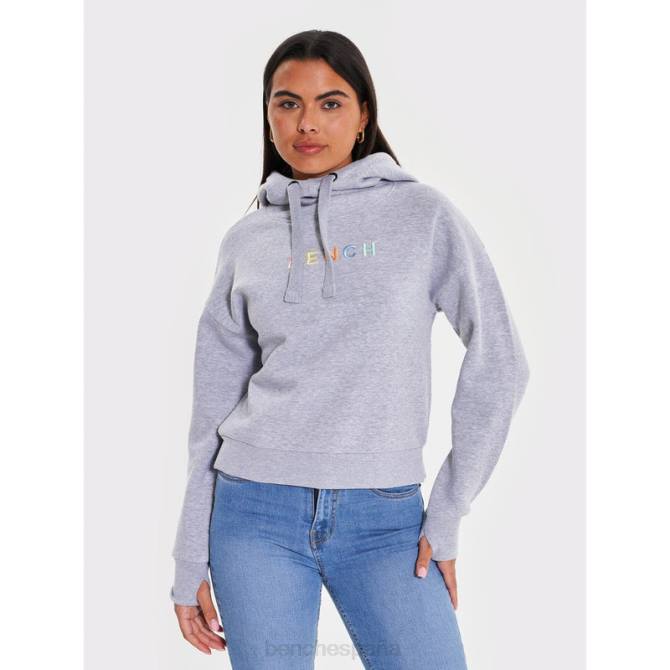 vestir Bench mujer sudadera con capucha emaline 8HRJ103 gris marga
